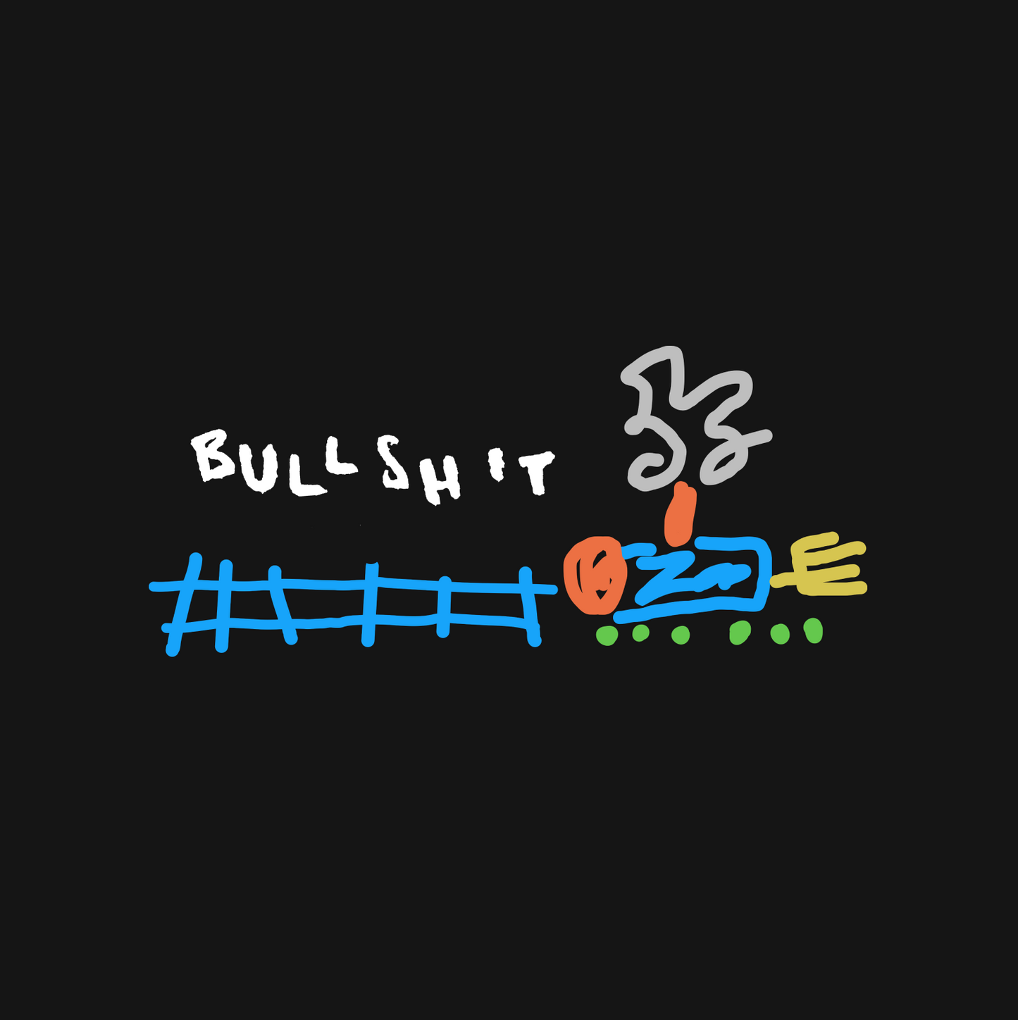 Bullshit Train Croptop _ Dark